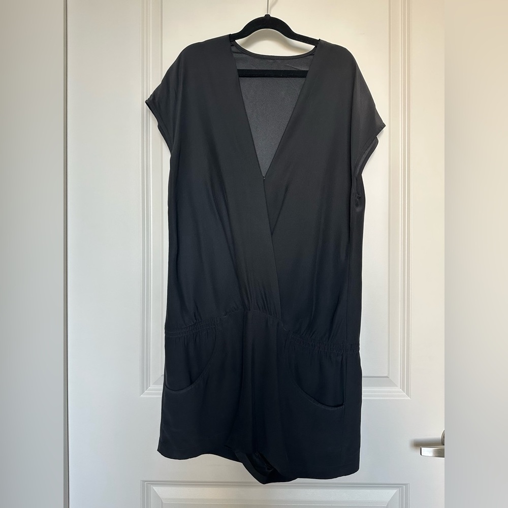 Twelfth Street by Cynthia Vincent Silk V-neck Romper